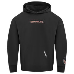 Men's - Pro Standard Florida State Uni Wingspan Drop Shoulder Hoodie - Black