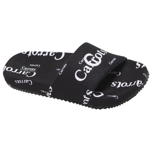 

Carrots Boys Carrots Slides - Boys' Grade School Shoes Black/White Size 4.0