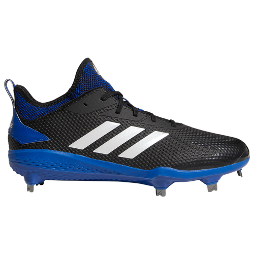 adidas adiZERO Afterburner V - Men's Metal Cleats Shoes - Black / Royal - CG5216