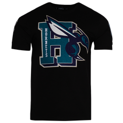 Men's - Pro Standard Hornets Mash Up T-Shirt - Black/Black