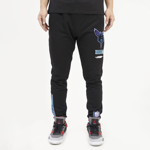 

Pro Standard Mens Pro Standard Hornets Joggers - Mens Black/Black Size M