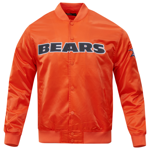 

Pro Standard Mens Pro Standard Bears Big Logo Satin Jacket - Mens Orange Size XL