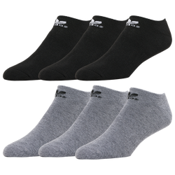 Men's - adidas Originals Trefoil Cushioned No Show 6-Pack - Heather Grey/Black