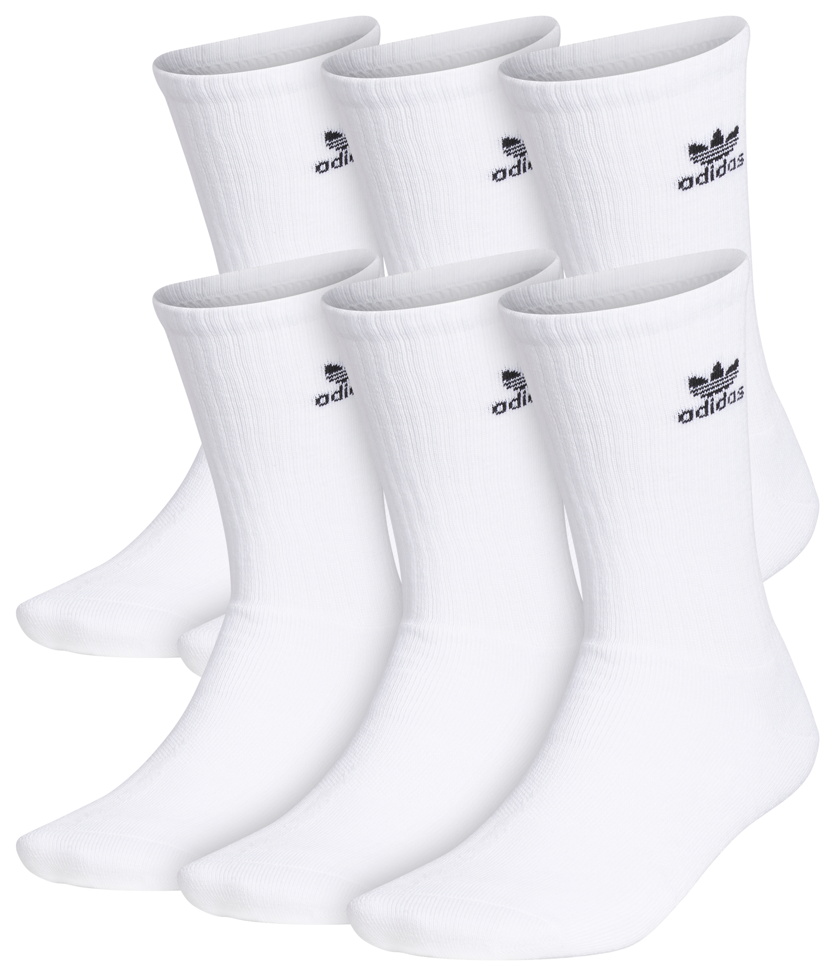 adidas Originals Trefoil 6 Pack Crew Socks - Men's
