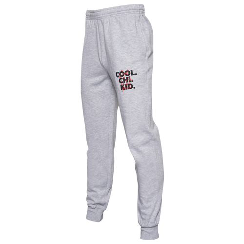 

SOGO Chicago Mens SOGO Chicago CCK Fleece Joggers - Mens Grey/Red/Black Size S