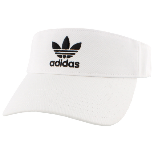 Shop Adidas Originals Twill Visor In White/black