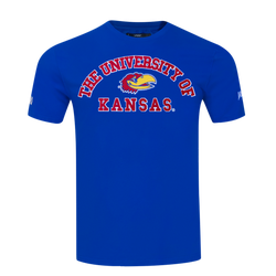 Men's - Pro Standard University Of Kansas Classic Stacked Logo Tee - Royal Blue