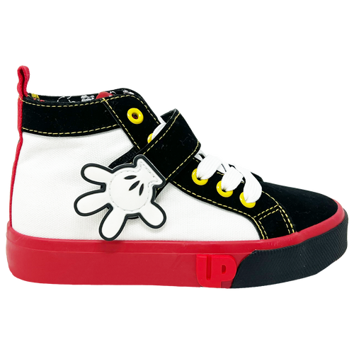 

Boys Preschool Ground Up Ground Up Mickey Lace Hi - Boys' Preschool Shoe Black/White Size 11.0