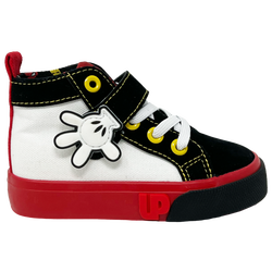 Boys' Toddler - Ground Up Mickey Lace Hi - Black/White