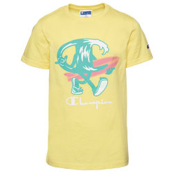 Boys' Grade School - Champion Surf Logo T-Shirt - Yellow