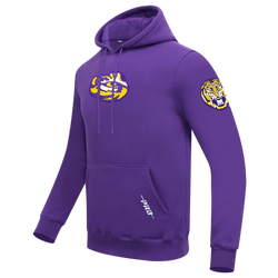 Men's - Pro Standard Louisiana State Uni Classic Chenille Hoodie - Purple