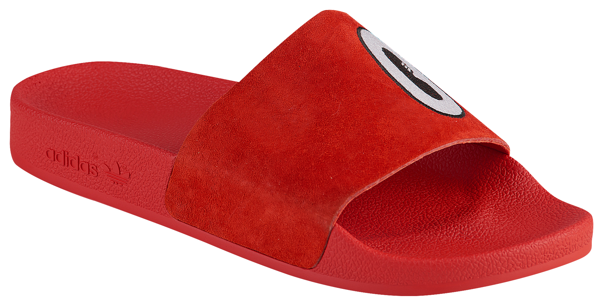 adidas adilette slides women's red