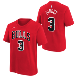 Boys' Grade School - Nike Josh Giddey Bulls Short Sleeve T-Shirt - University Red