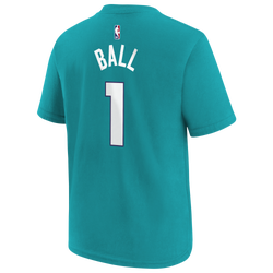 Boys' Grade School - Nike Lamelo Ball Hornets Short Sleeve T-Shirt - Rapid Teal