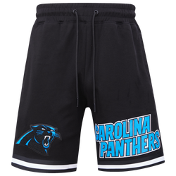 Men's - Pro Standard Panthers Chenille Shorts - Black/Black