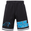 Pro Standard NFL Chenille Shorts - Men's Black/Black