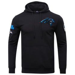 Men's - Pro Standard Panthers Chenille Hoodie - Black/Black