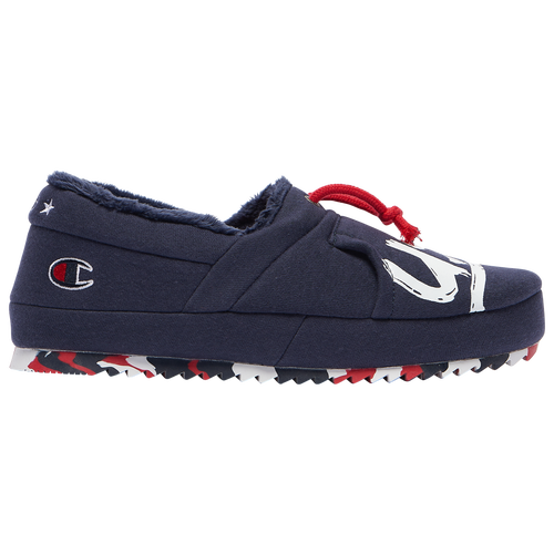 

Champion Mens Champion University Slippers - Mens Shoes Navy/White/Red Size 8.0