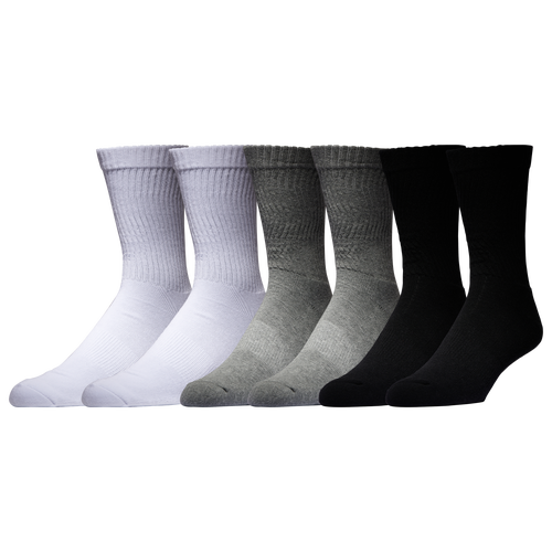 Lckr Mens  6 Pack Basic Crew Socks In Multi