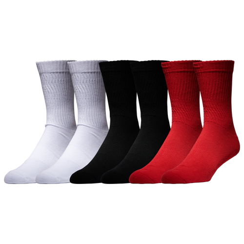 

LCKR Mens LCKR 6 Pack Basic Crew Socks - Mens Multi Size L