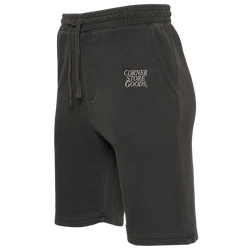Men's - Corner Store Goods Logo Fleece Shorts - Black