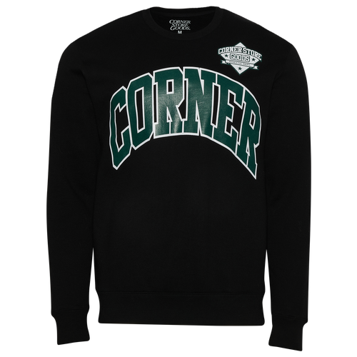 

Corner Store Goods Mens Corner Store Goods Athletic Dept Fleece Crew - Mens Green/Black Size S