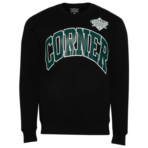 

Corner Store Goods Mens Corner Store Goods Athletic Dept Fleece Crew - Mens Green/Black Size M