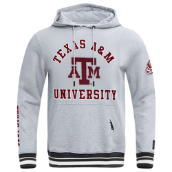 Men's - Pro Standard Texas A&M University Classic Stacked Logo Hoodie - Black/Heather Gray