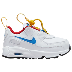 Boys' Toddler - Nike Air Max 90 - White/Photo Blue/University Gold