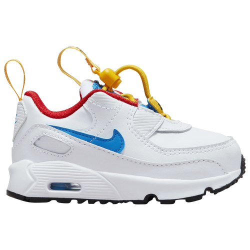 

Nike Boys Nike Air Max 90 - Boys' Toddler Running Shoes White/Photo Blue/University Gold Size 4.0