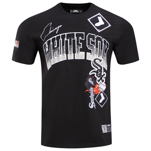 

Pro Standard Mens Pro Standard White Sox Hometown T-Shirt - Mens Black/Black Size S
