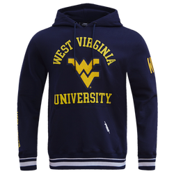 Men's - Pro Standard West Virginia University Classic Stacked Hoodie - Midnight Navy