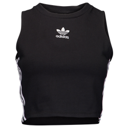 Womens - adidas Originals Adicolor Crop Tank - Black/White