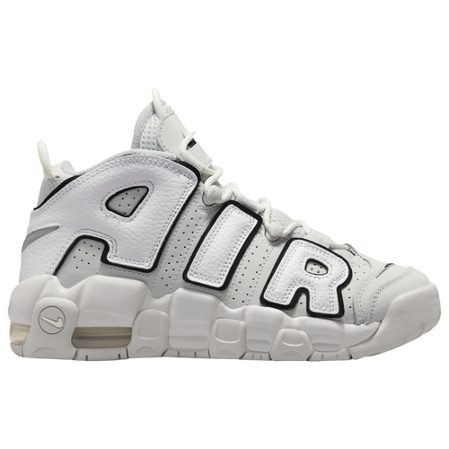 

Boys Nike Nike Air More Uptempo KI - Boys' Grade School Basketball Shoe Photon Dust/Metallic Silver/Black Size 04.0