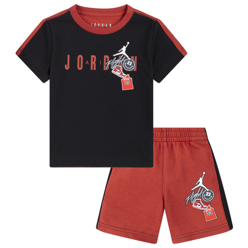 

Boys Jordan Jordan AJ Patch FT Shorts - Boys' Toddler Red/Black Size 2T