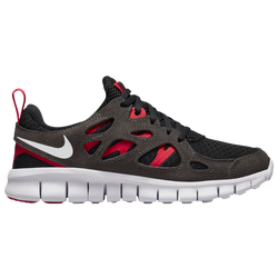 Boys' Grade School - Nike Free Run 2 - Black/White/Siren Red