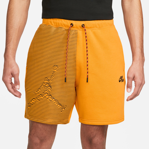 

Jordan Mens Jordan Jumpman Fleece Short - Mens Light Cury/Black Size L