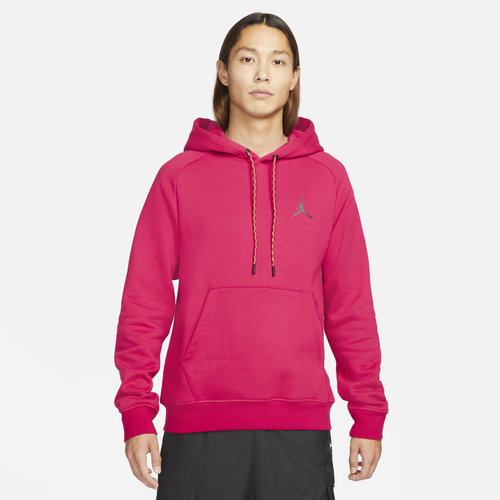 

Jordan Mens Jordan Jumpman Fleece Pullover - Mens Mystic Hibiscus/White Size M