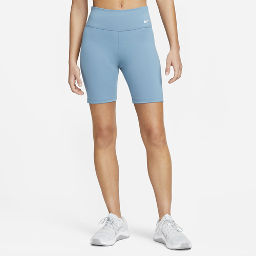 

Nike Womens Nike One DF MR 7 Inch Shorts - Womens Noise Aqua/White Size M