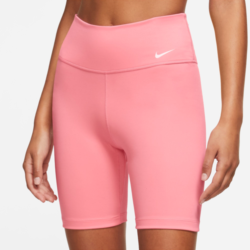 

Nike Womens Nike One Dri-FIT MR 7 Inch Shorts - Womens Coral Chalk/White Size M