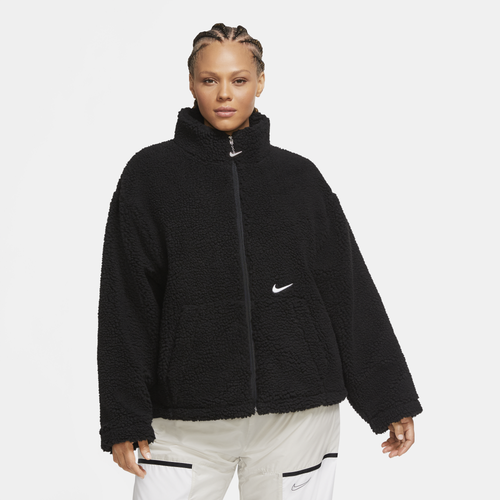 Nike women's sherpa discount jacket