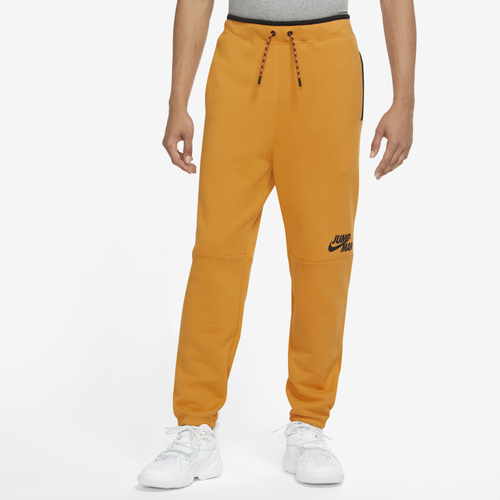 

Nike Mens Nike Jumpman Fleece Pants - Mens Light Cury/Black Size L