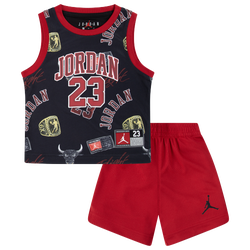 Boys' Toddler - Jordan 23 Printed Jersey Set - White/Black