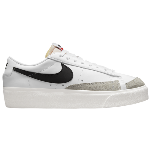 Women's - Nike Blazer Low Platform - White/Black