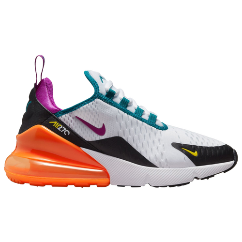 

Nike Boys Nike Air Max 270 - Boys' Grade School Basketball Shoes White/Purple Size 07.0