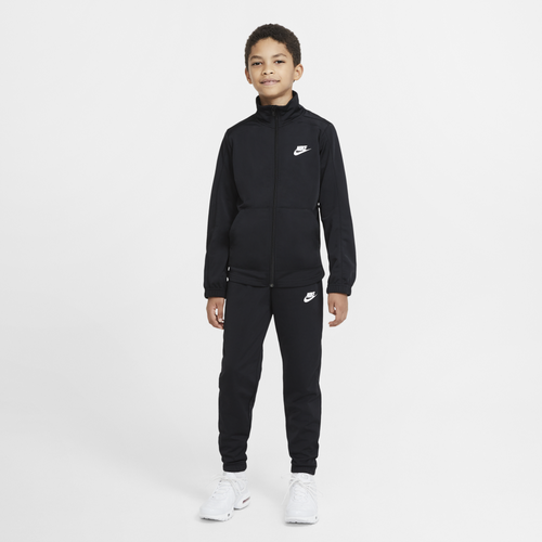 

Boys Nike Nike HBR Poly Tracksuit - Boys' Grade School Black/White Size L