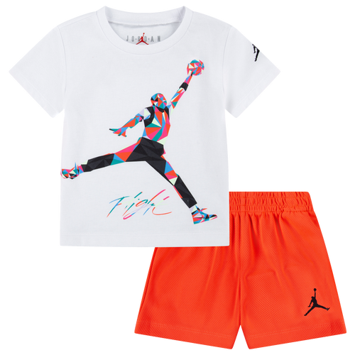 

Boys Jordan Jordan Jumpman Heirloom Shorts Set - Boys' Toddler White/Infrared Size 3T