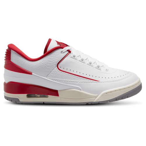 Jordan 2/3 Lace-up Sneakers In Red/white/grey