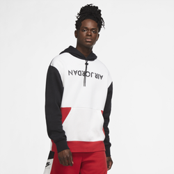 Men's - Jordan Retro 4 GFX Fleece Hoodie - White/Black/University Red