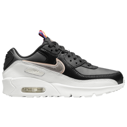 Girls' Grade School - Nike Air Max 90 - White/Black